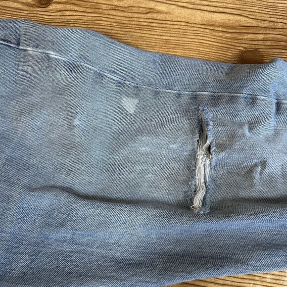 Levis‎ 501 Jeans Mens 36x34 Blue Light Wash Straight Leg Fit Button Fly - Picture 11 of 16